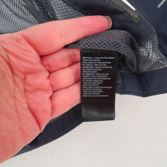 NEW The North Face Girl's 7/8 Resolve Reflective Jacket Hood Rain Wind Gray - Picture 9 of 13